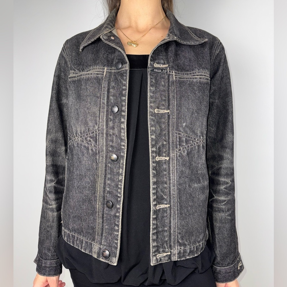 Marithe François Gerbaud Y2K Dark Denim Jacket Medium Vintage